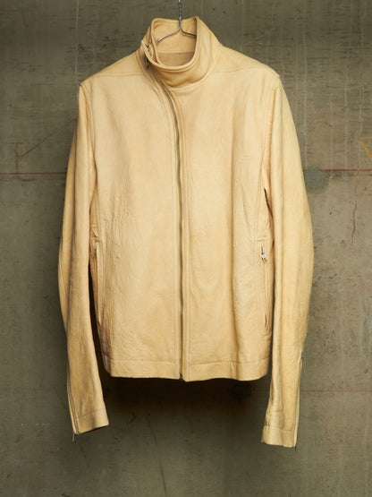 Rick Owens SS15 "FAUN" BONE Lamb Leather Molino Jacket