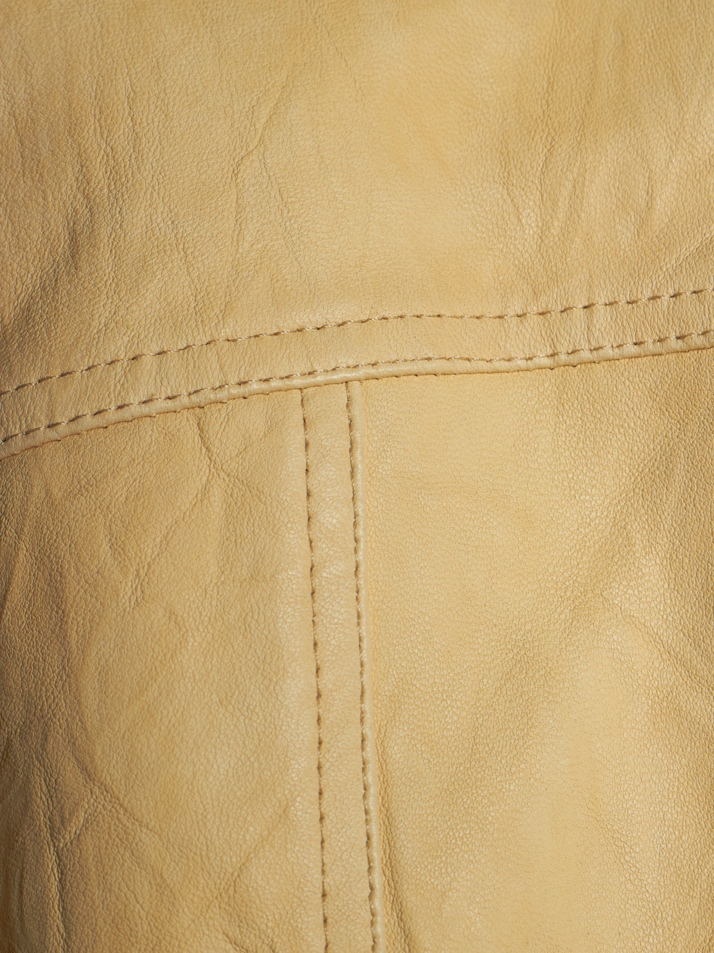Rick Owens SS15 "FAUN" BONE Lamb Leather Molino Jacket