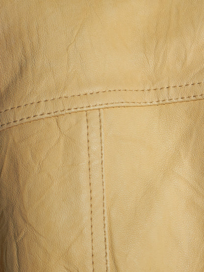 Rick Owens SS15 "FAUN" BONE Lamb Leather Molino Jacket