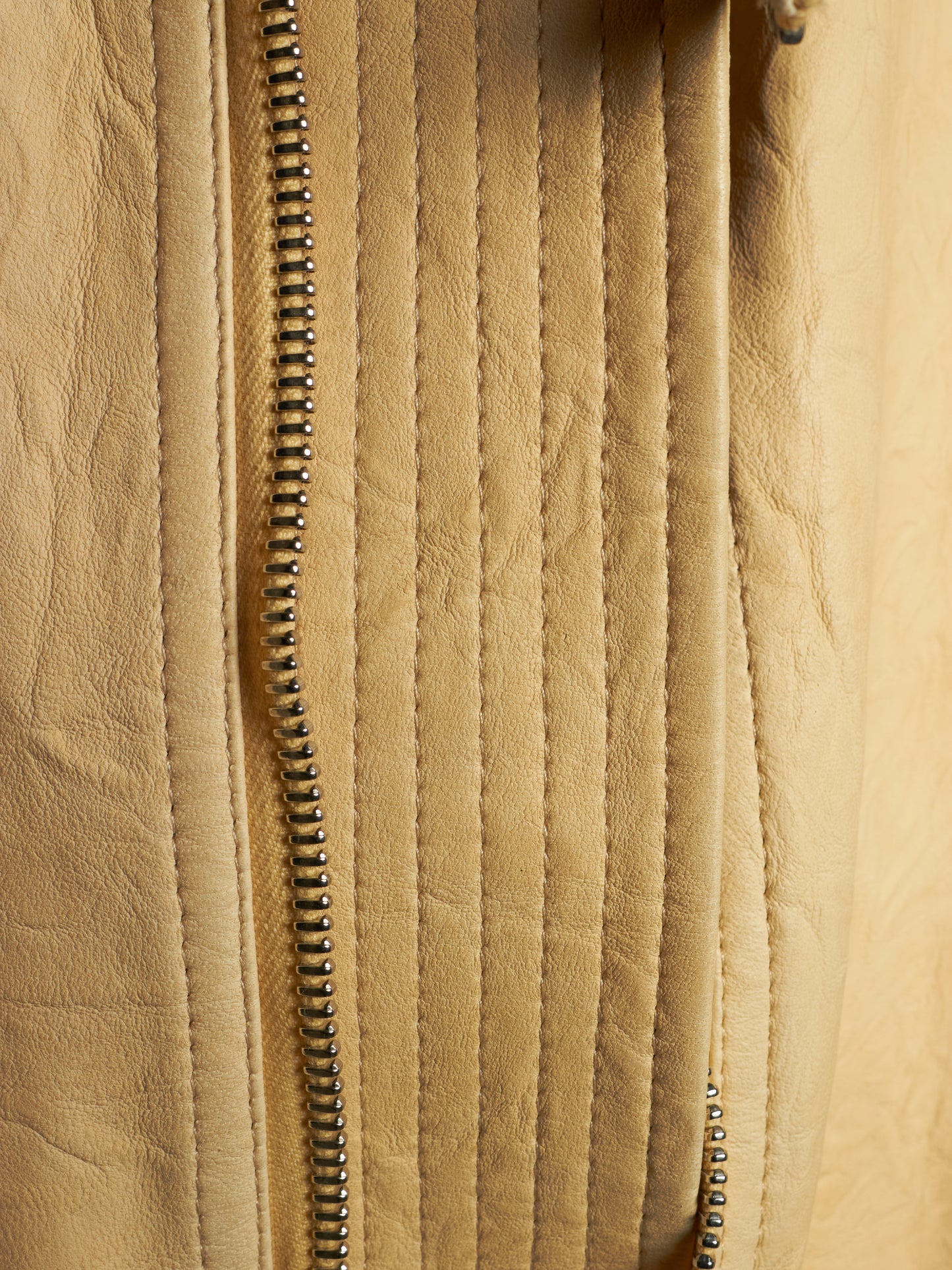 Rick Owens SS15 "FAUN" BONE Lamb Leather Molino Jacket