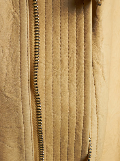 Rick Owens SS15 "FAUN" BONE Lamb Leather Molino Jacket