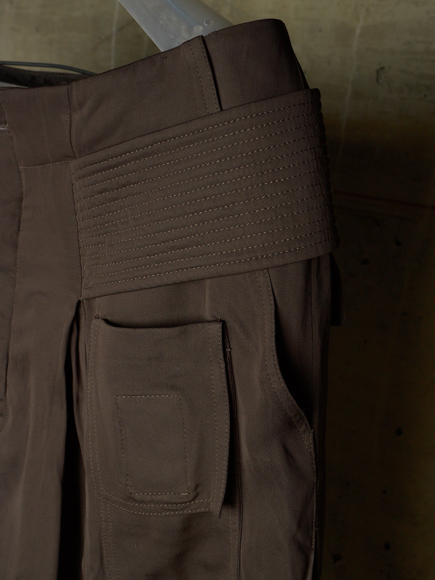 Rick Owens SS15 "FAUN" DARKDUST Drop-crotch Creatch Cargo Shorts
