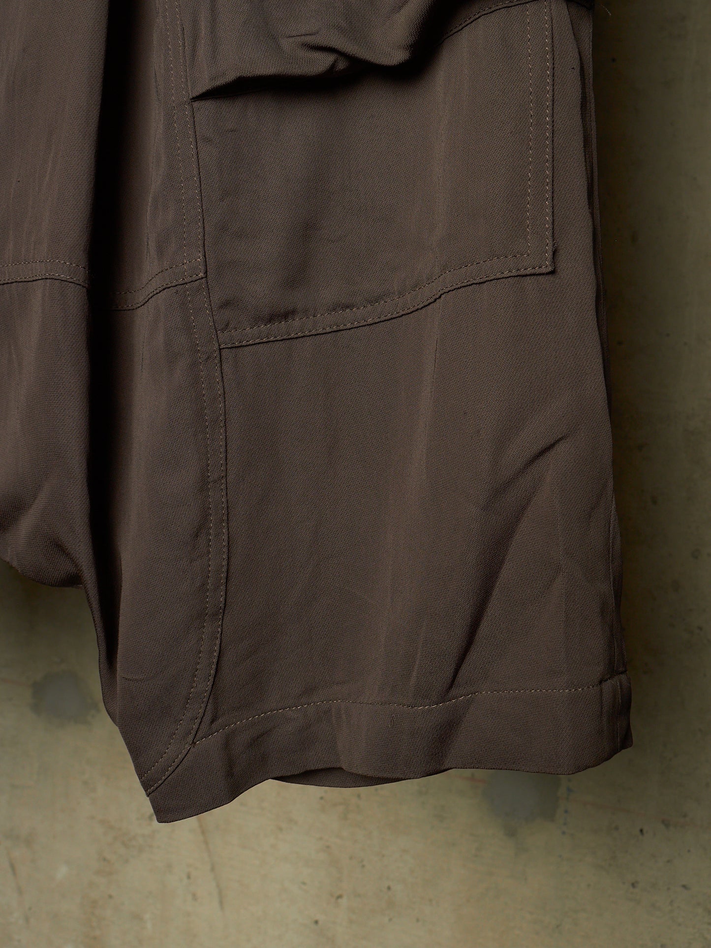 Rick Owens SS15 "FAUN" DARKDUST Drop-crotch Creatch Cargo Shorts