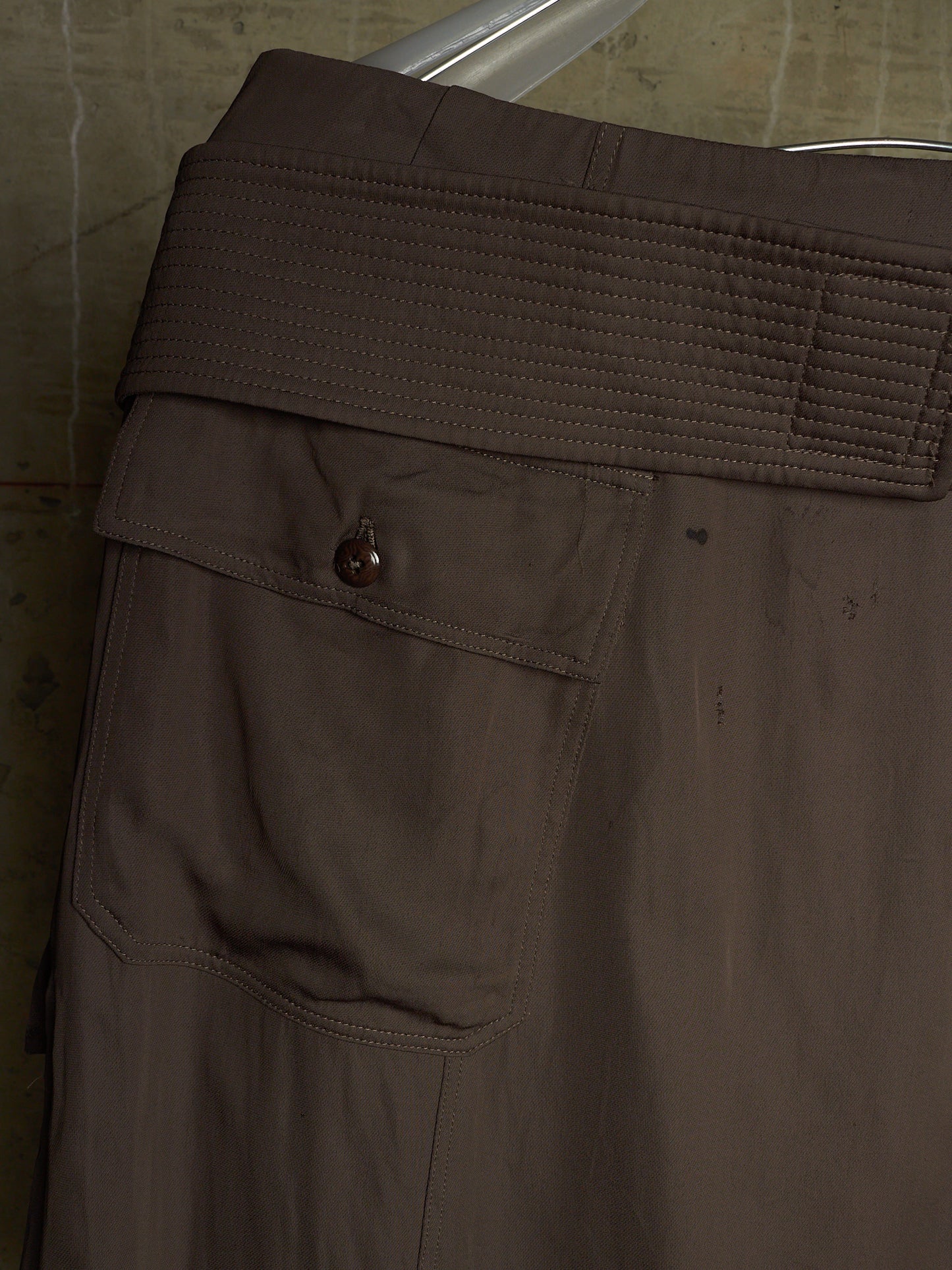 Rick Owens SS15 "FAUN" DARKDUST Drop-crotch Creatch Cargo Shorts