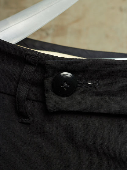 Rick Owens SS15 "FAUN" Black Virgin Wool Drop-crotch Pod Shorts