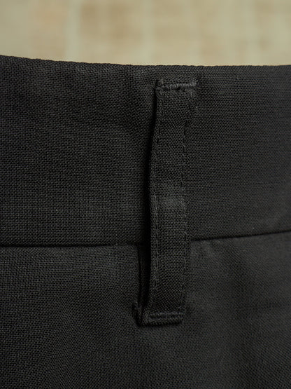 Rick Owens SS15 "FAUN" Black Virgin Wool Drop-crotch Pod Shorts