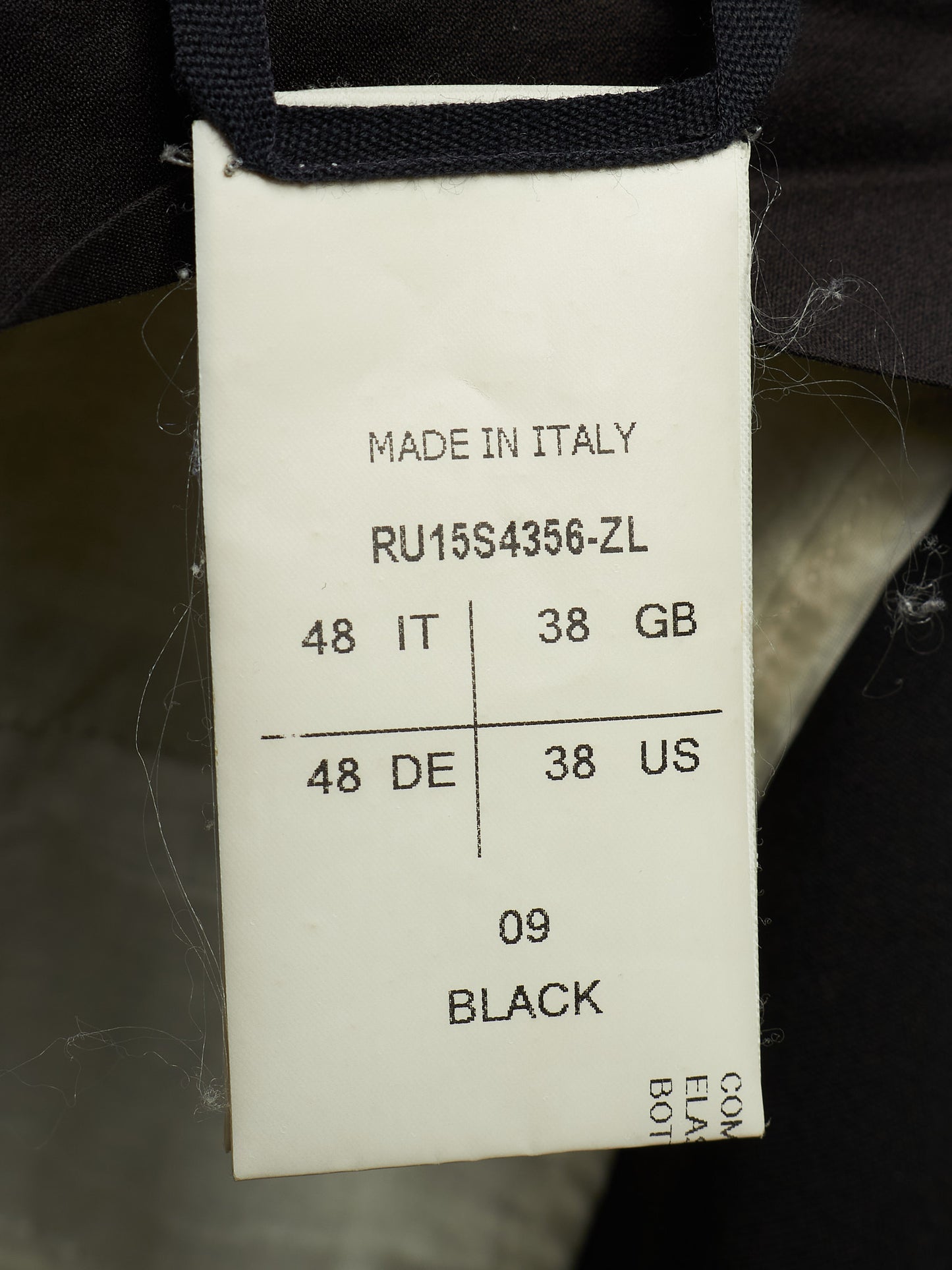 Rick Owens SS15 "FAUN" Black Virgin Wool Drop-crotch Pod Shorts