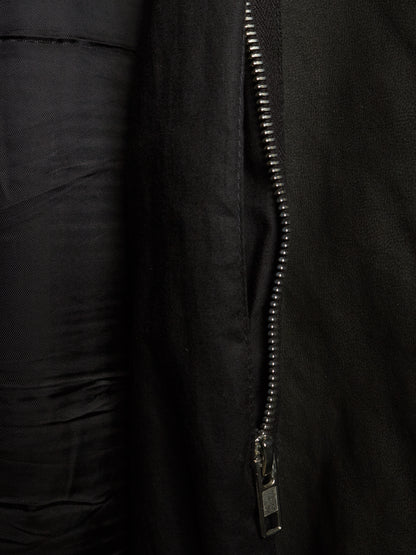 Rick Owens SS16 "CYCLOPS" BLACK Lamb Nubuck Leather Intarsia Rider Jacket
