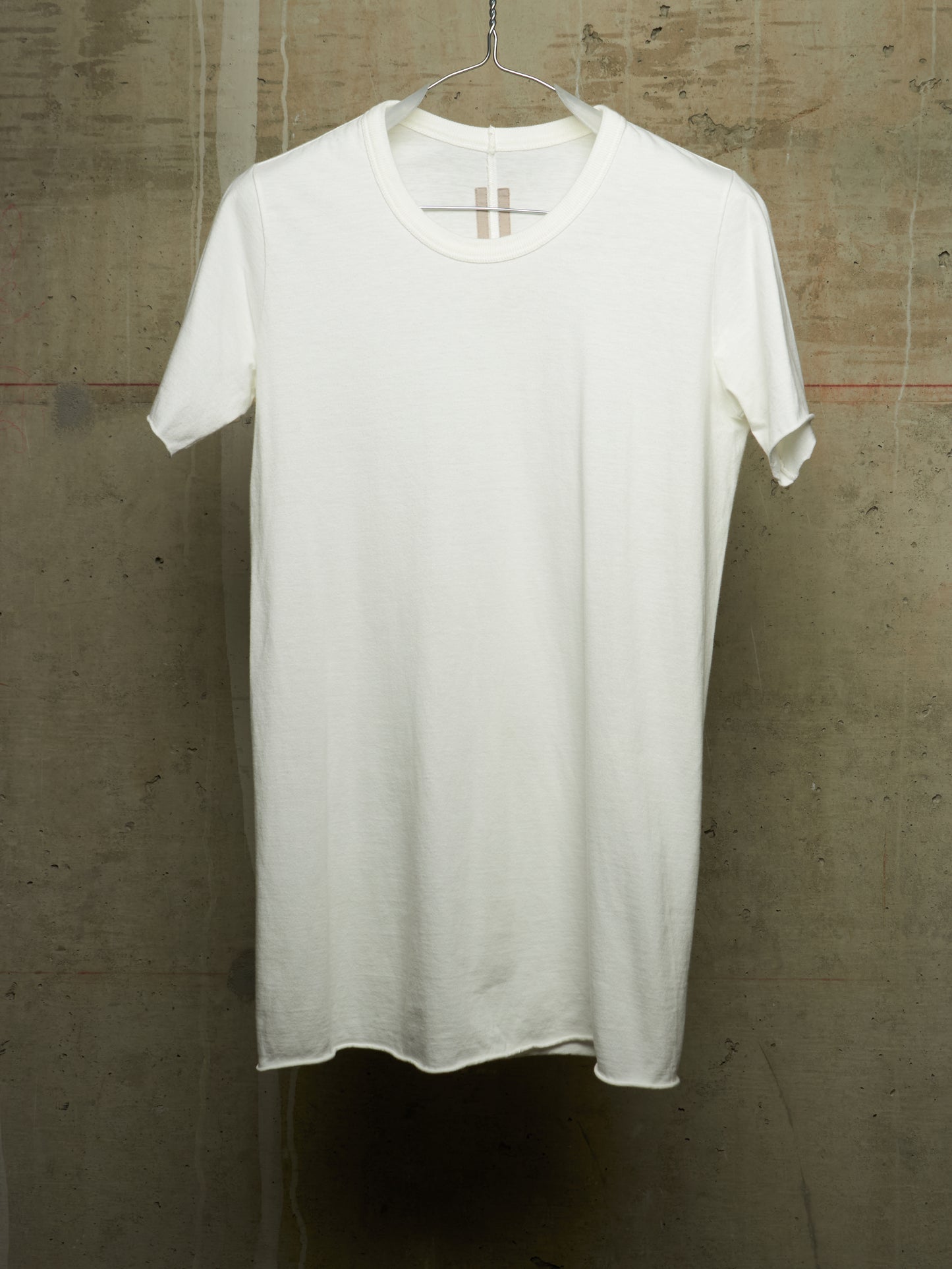 Rick Owens SS18 "DIRT" White Raw Edge Level T-shirt