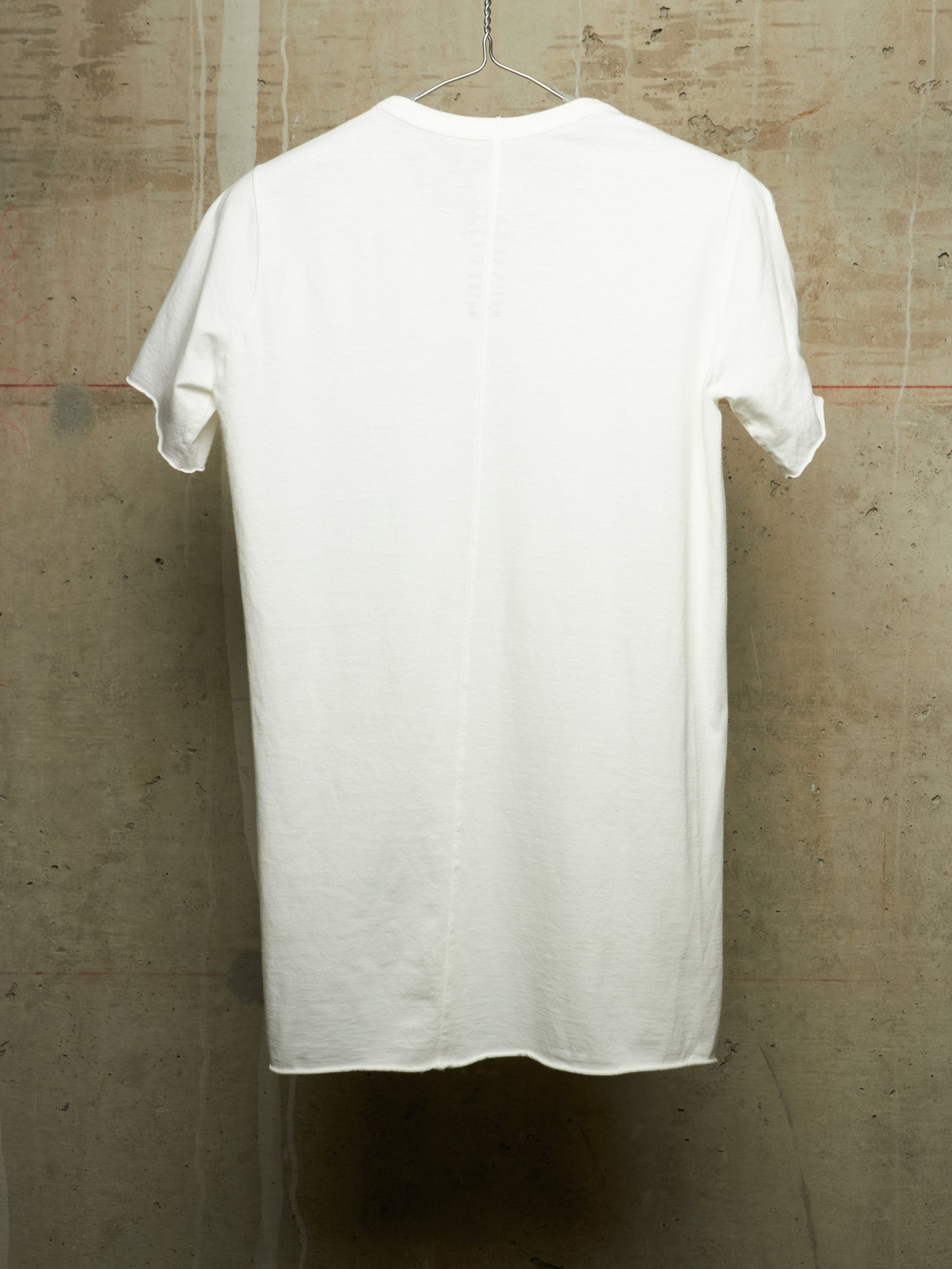 Rick Owens SS18 "DIRT" White Raw Edge Level T-shirt