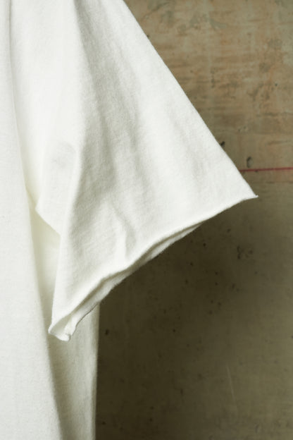 Rick Owens SS18 "DIRT" White Raw Edge Level T-shirt