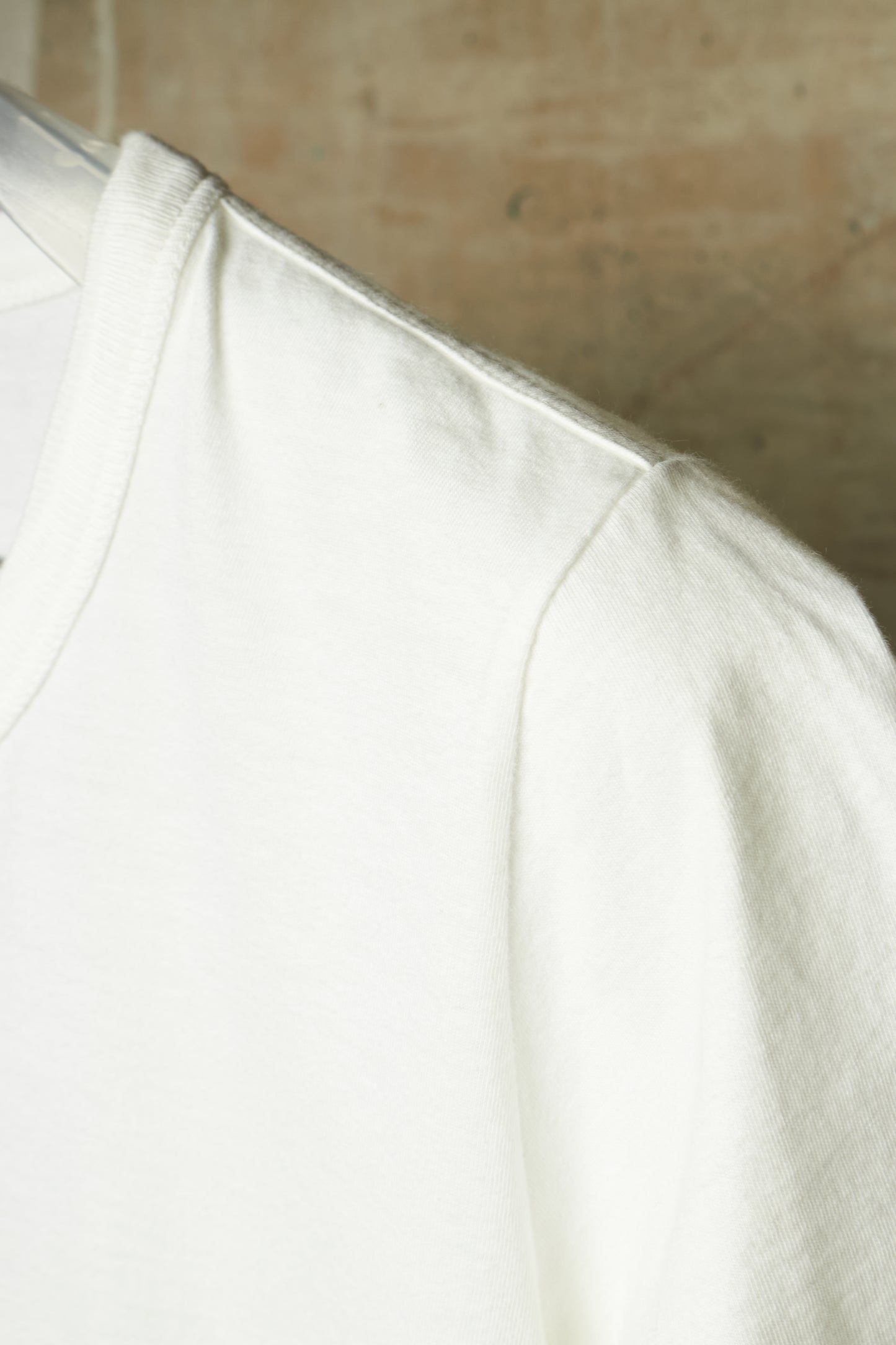 Rick Owens SS18 "DIRT" White Raw Edge Level T-shirt