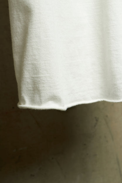 Rick Owens SS18 "DIRT" White Raw Edge Level T-shirt