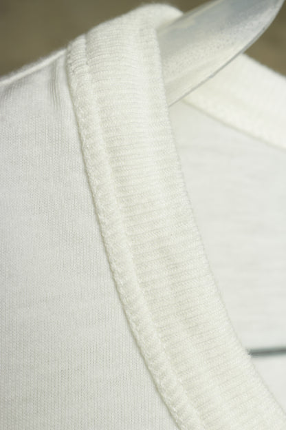 Rick Owens SS18 "DIRT" White Raw Edge Level T-shirt