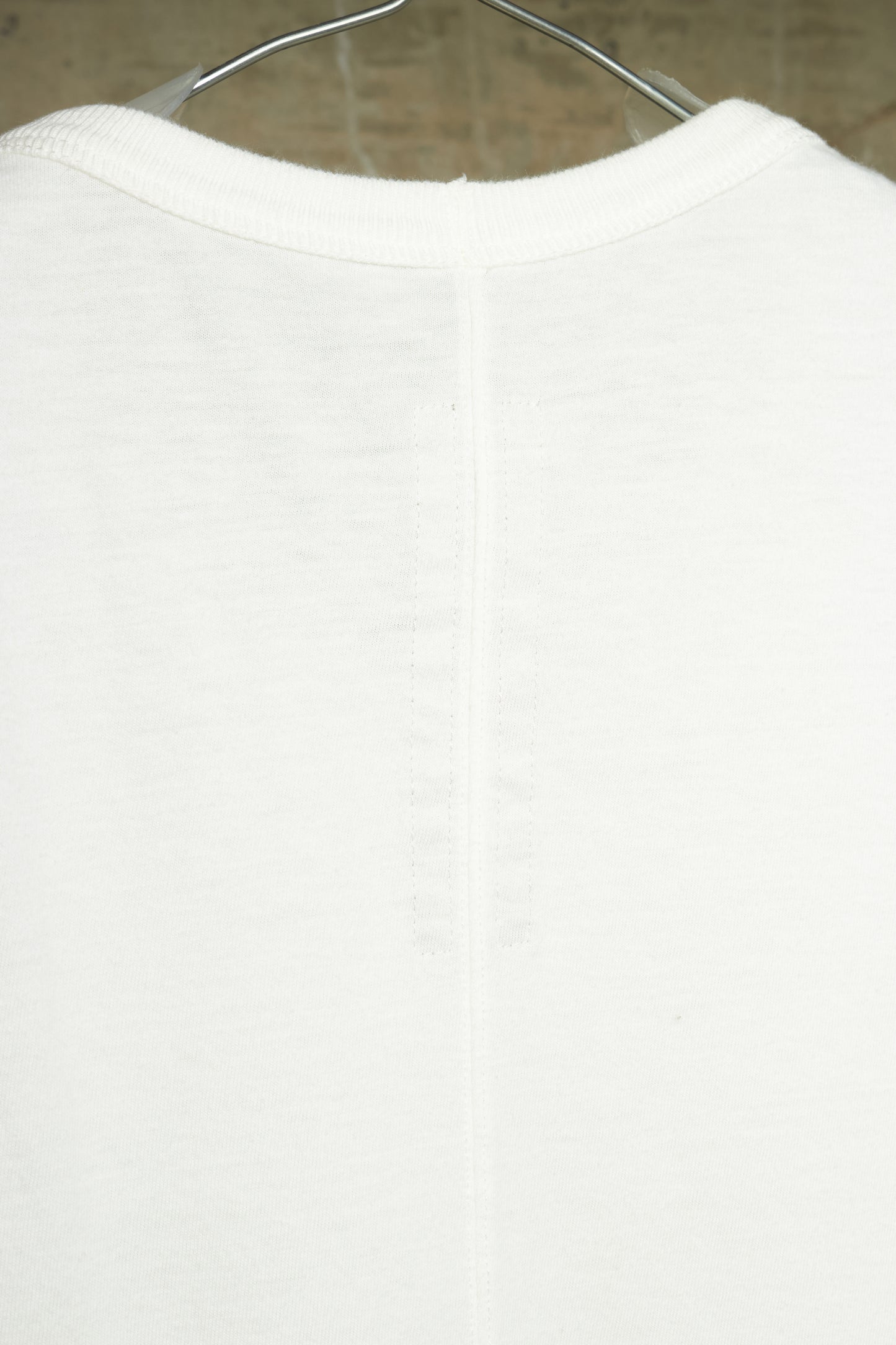 Rick Owens SS18 "DIRT" White Raw Edge Level T-shirt