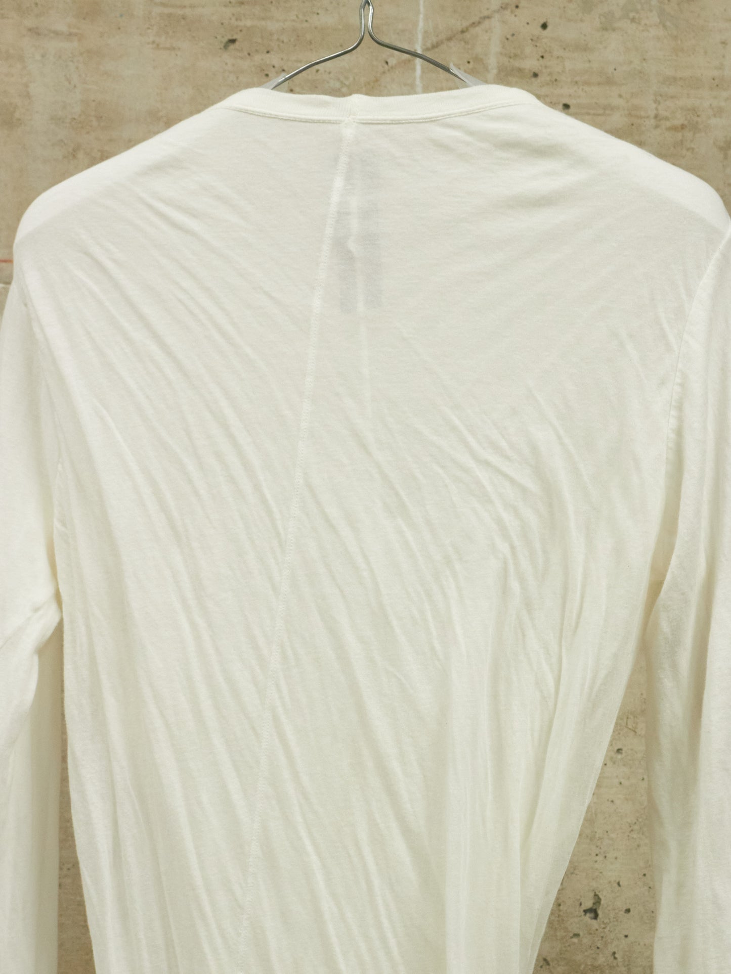 Rick Owens SS18 "DIRT" MILK Double Layered Long Sleeves