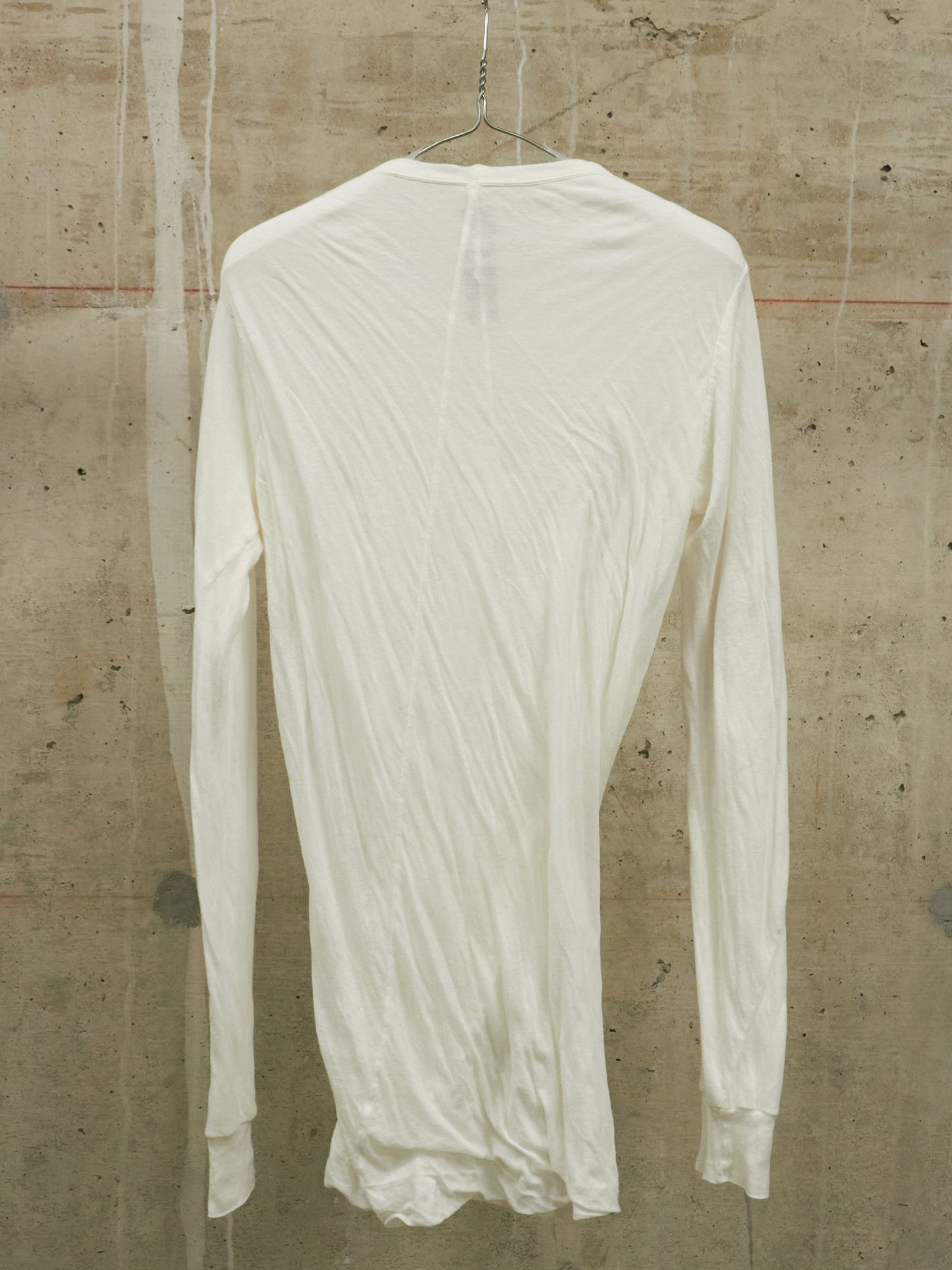 Rick Owens SS18 "DIRT" MILK Double Layered Long Sleeves