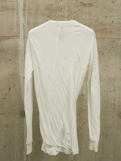 Rick Owens SS18 "DIRT" MILK Double Layered Long Sleeves