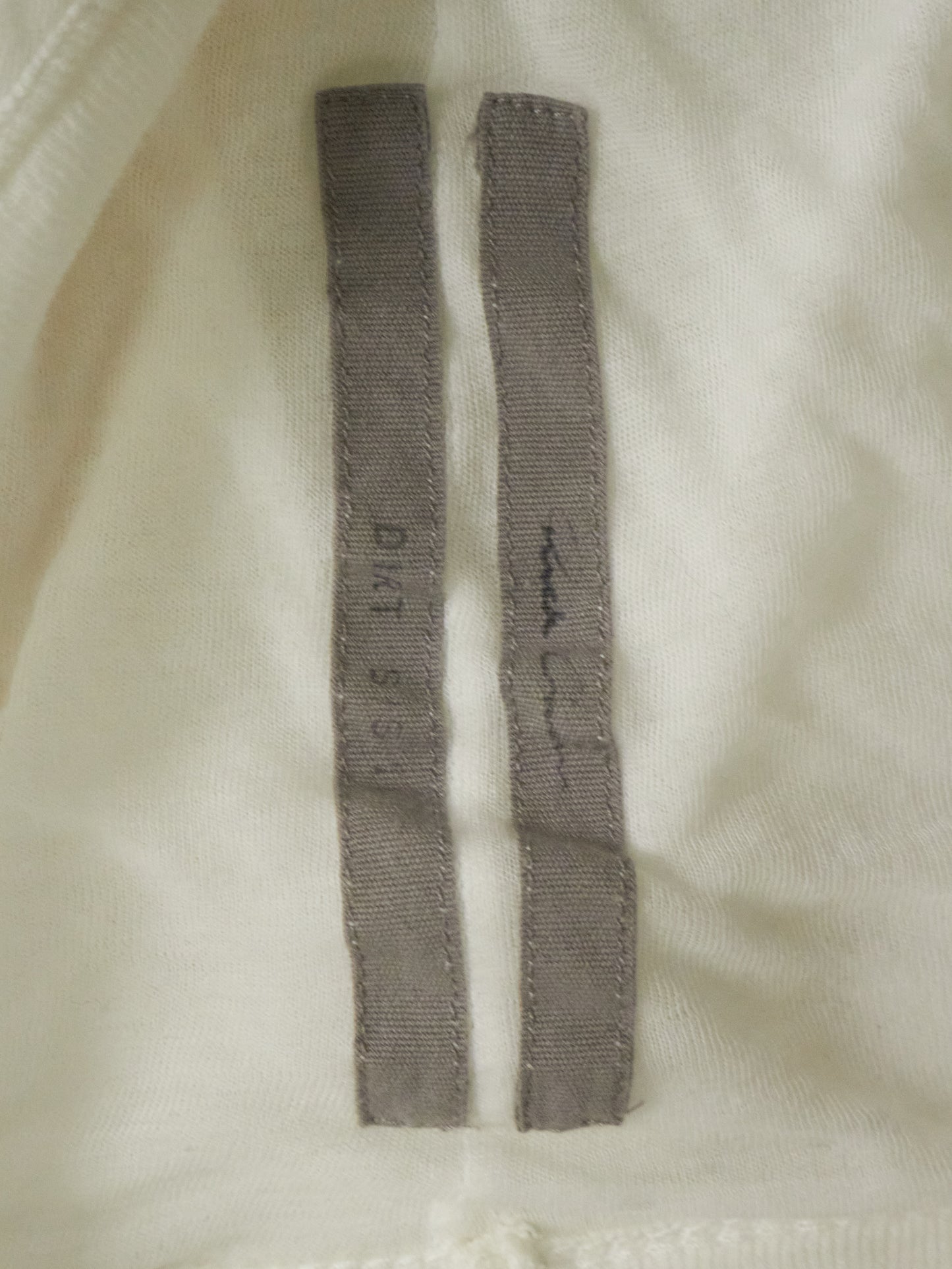 Rick Owens SS18 "DIRT" MILK Double Layered Long Sleeves