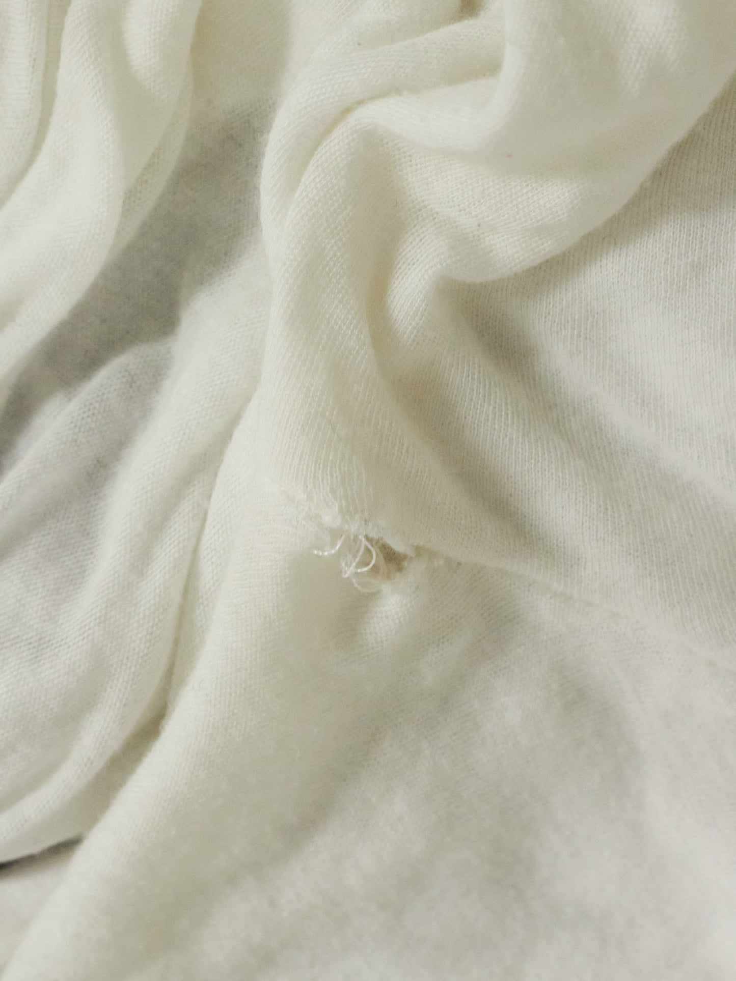 Rick Owens SS18 "DIRT" MILK Double Layered Long Sleeves