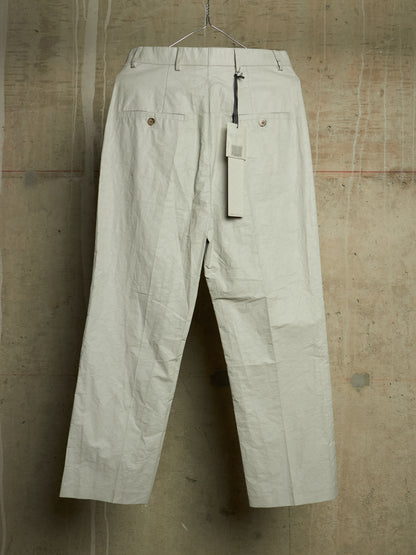 Rick Owens SS19 "BABEL" OYSTER Coated 'Bolans' Crop Pants