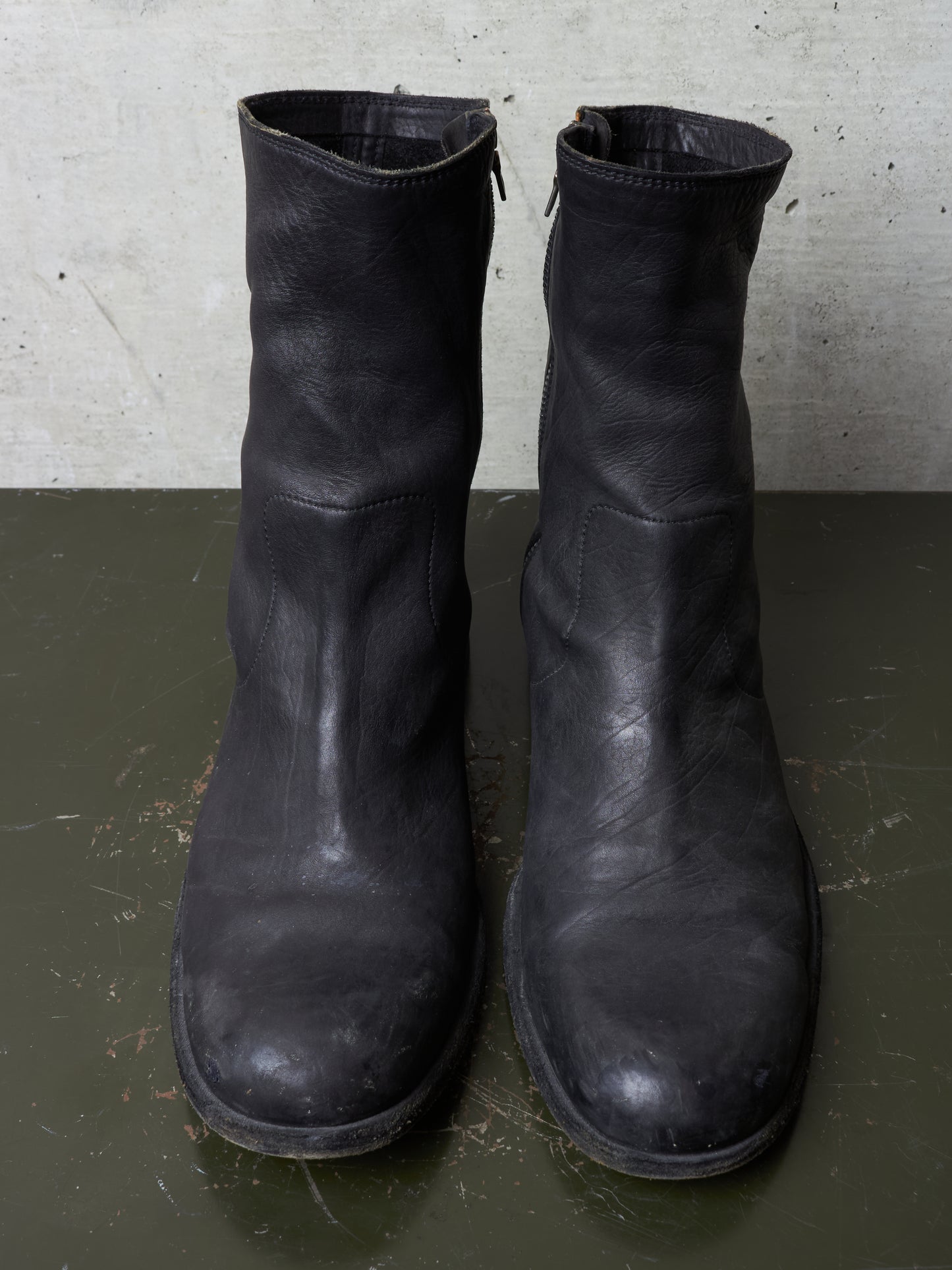 Isamu Katayama "BACKLASH" 2010s Side Zip Deerskin Leather Boots
