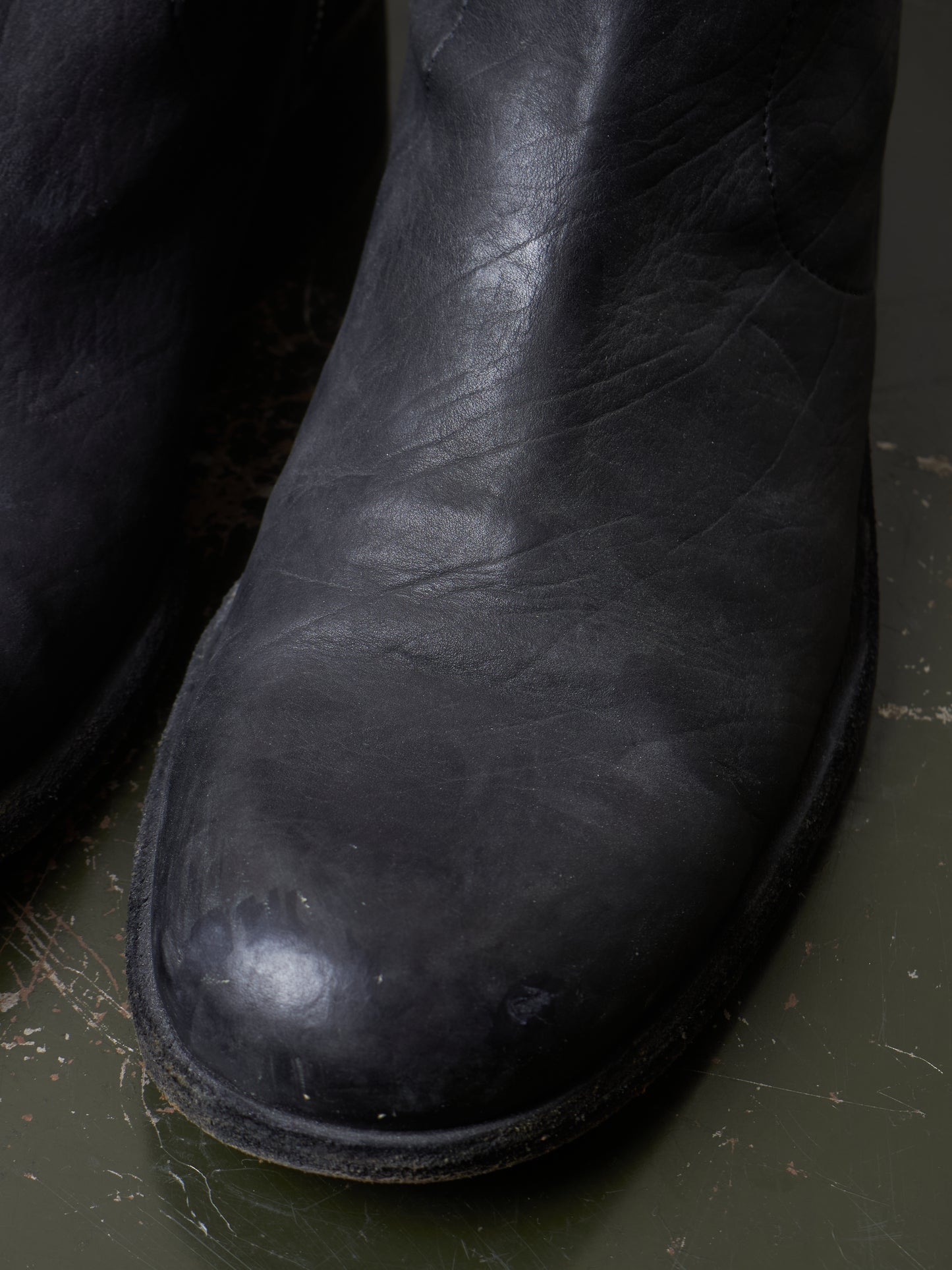 Isamu Katayama "BACKLASH" 2010s Side Zip Deerskin Leather Boots