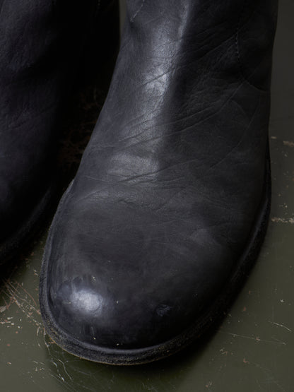 Isamu Katayama "BACKLASH" 2010s Side Zip Deerskin Leather Boots