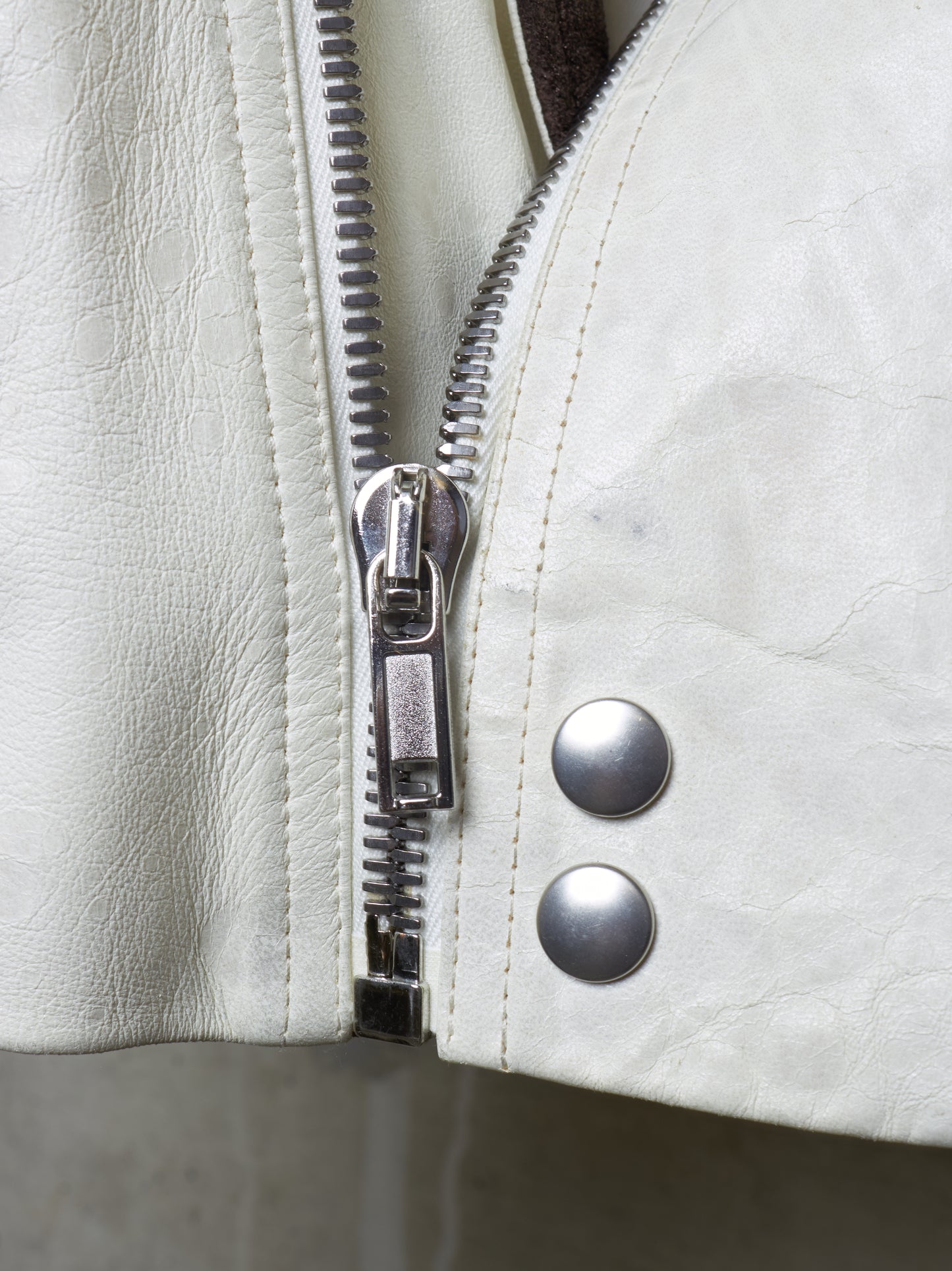 Rick Owens SS20 "TECUATL" Multicoloured Lambskin Leather Dracubiker Jacket