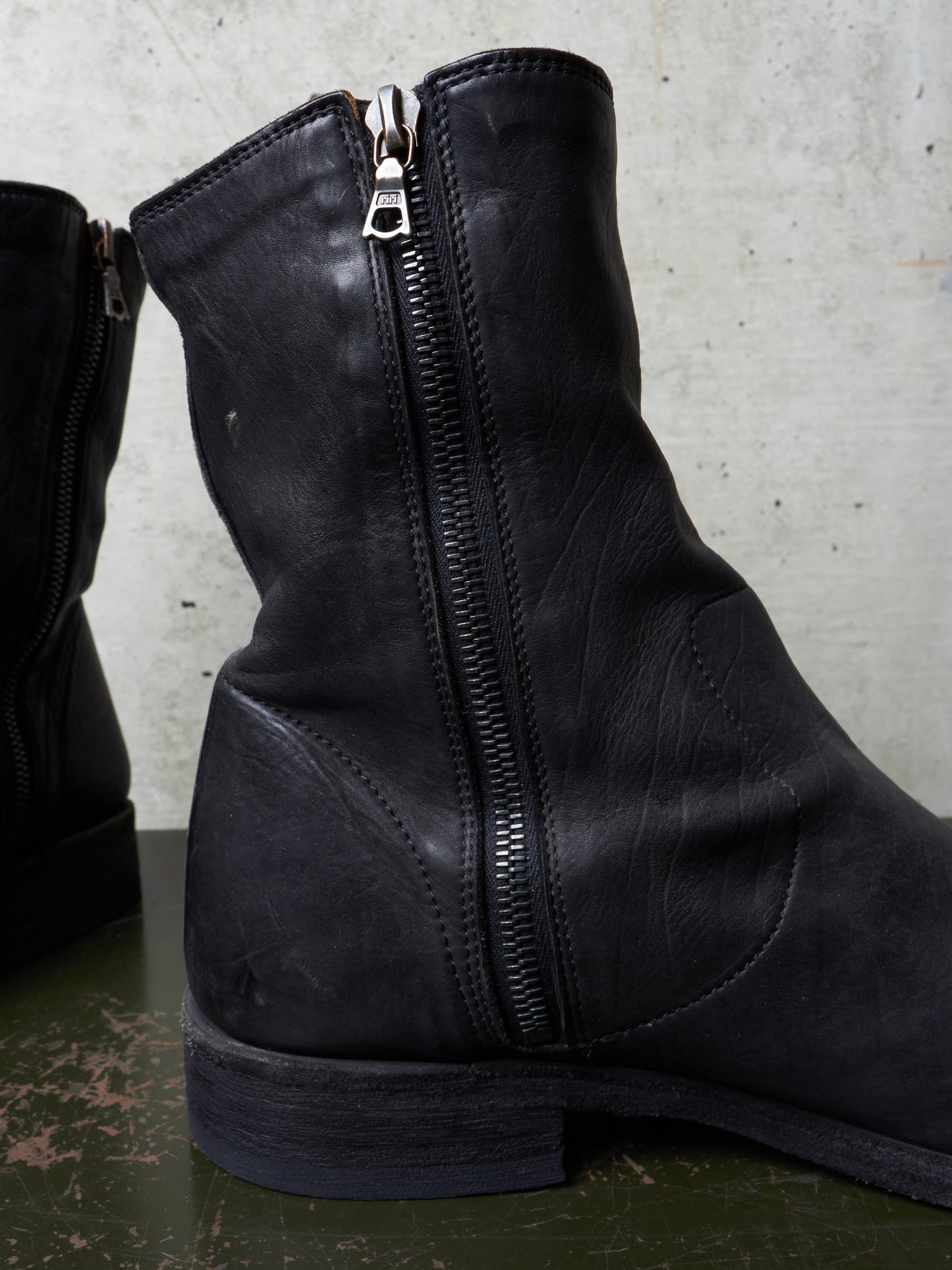 Isamu Katayama "BACKLASH" 2010s Side Zip Deerskin Leather Boots