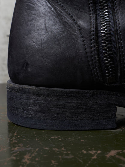 Isamu Katayama "BACKLASH" 2010s Side Zip Deerskin Leather Boots