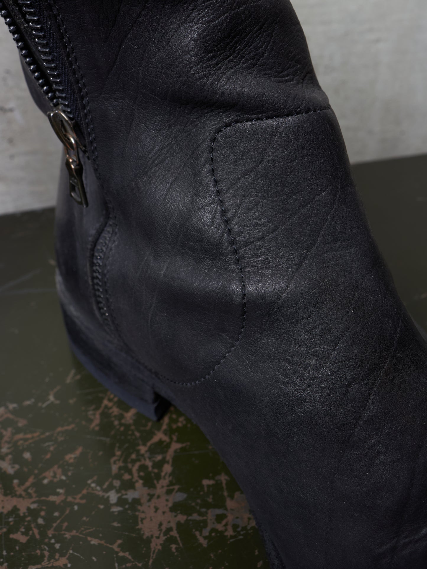 Isamu Katayama "BACKLASH" 2010s Side Zip Deerskin Leather Boots