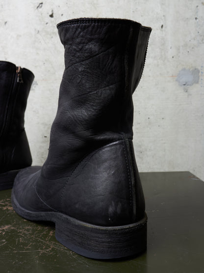 Isamu Katayama "BACKLASH" 2010s Side Zip Deerskin Leather Boots