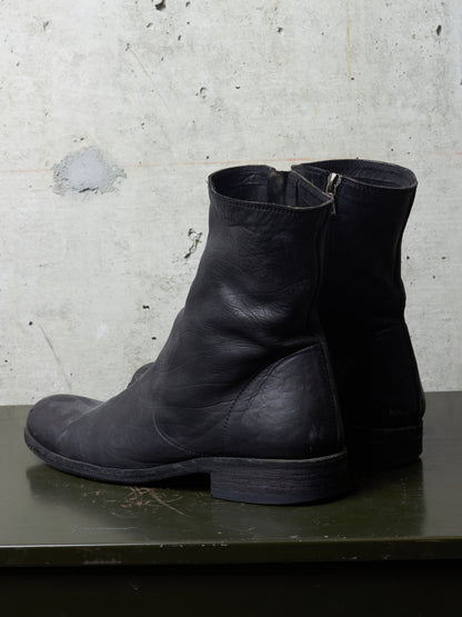 Isamu Katayama "BACKLASH" 2010s Side Zip Deerskin Leather Boots