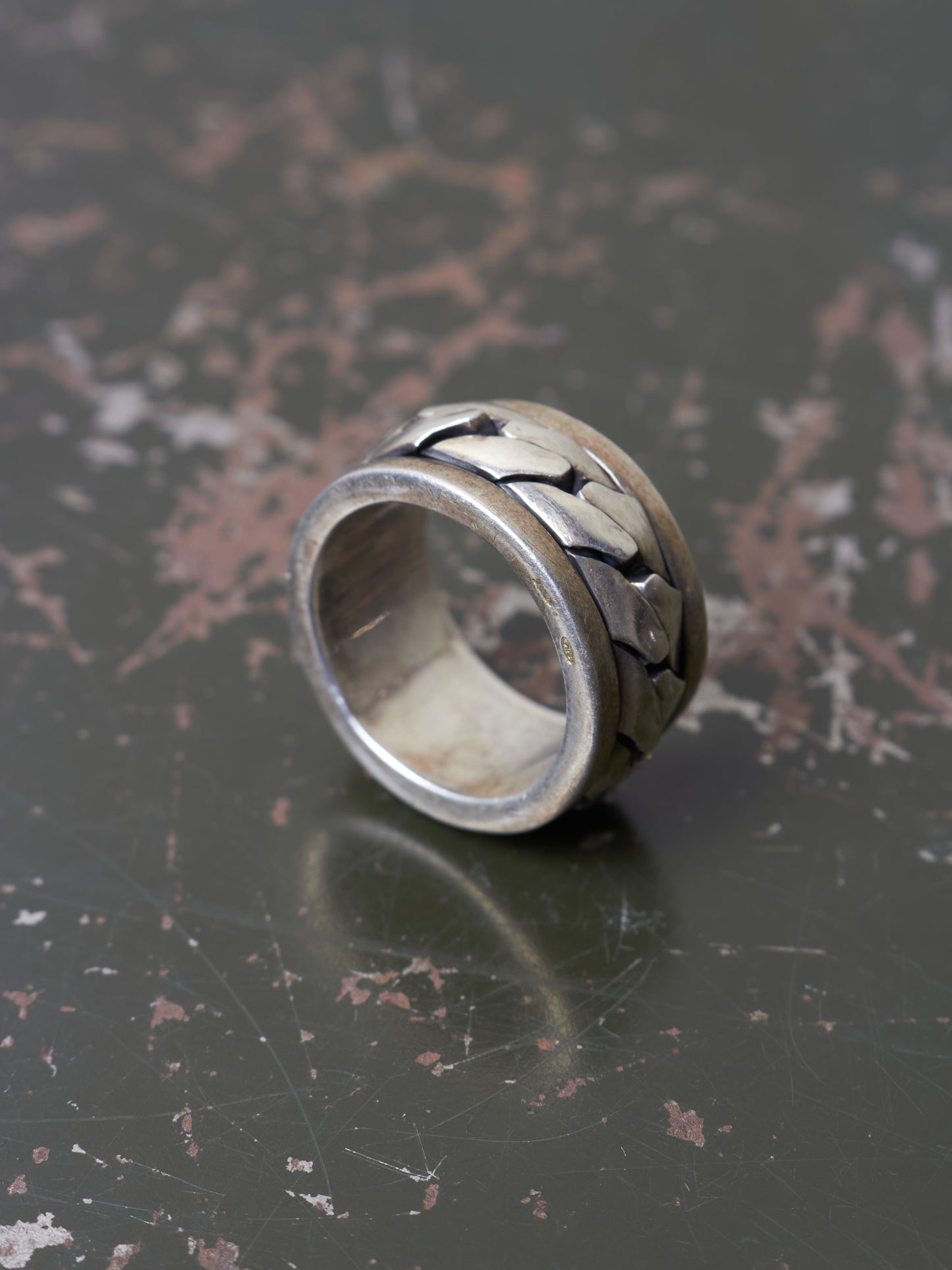 Emanuele Bicocchi .925 Silver Interlocking Chain Ring