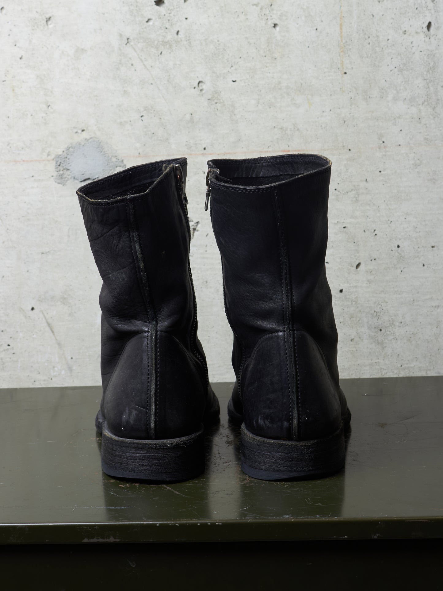 Isamu Katayama "BACKLASH" 2010s Side Zip Deerskin Leather Boots