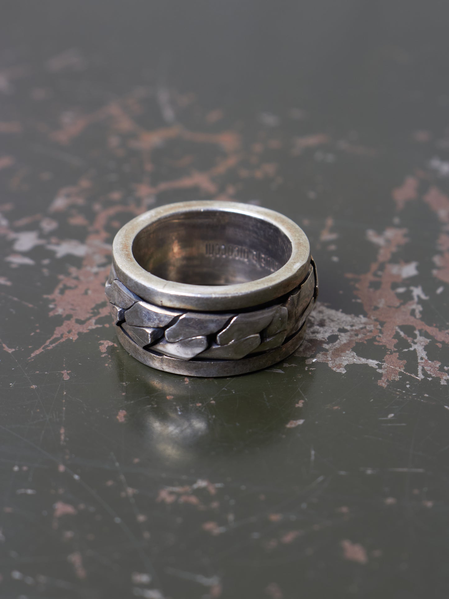 Emanuele Bicocchi .925 Silver Interlocking Chain Ring