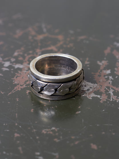 Emanuele Bicocchi .925 Silver Interlocking Chain Ring