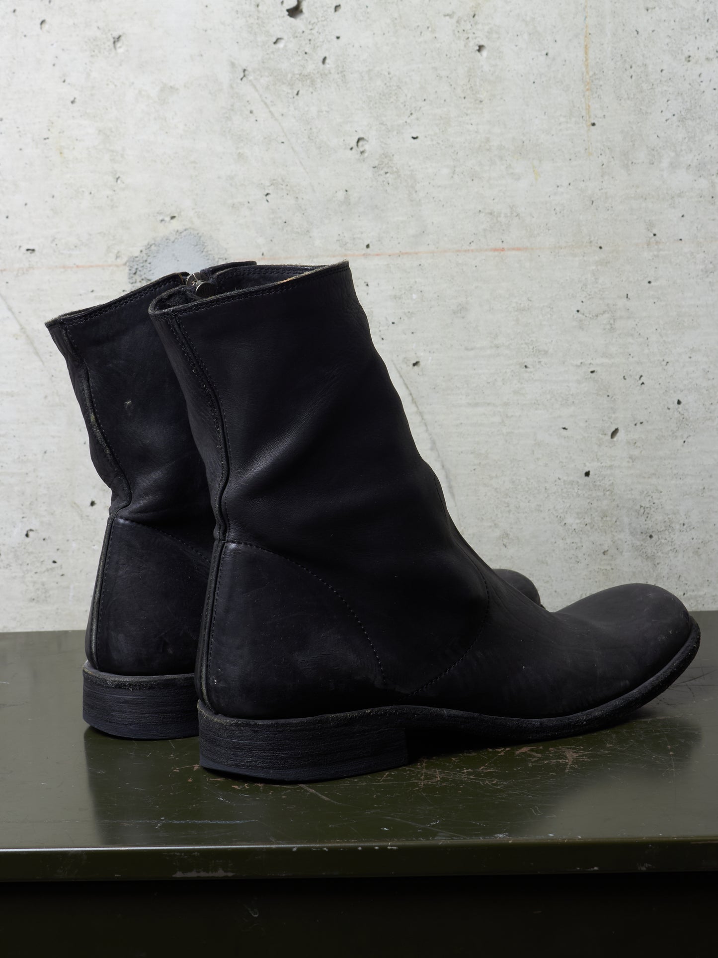 Isamu Katayama "BACKLASH" 2010s Side Zip Deerskin Leather Boots