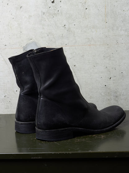 Isamu Katayama "BACKLASH" 2010s Side Zip Deerskin Leather Boots