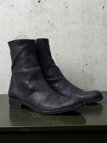 Isamu Katayama "BACKLASH" 2010s Side Zip Deerskin Leather Boots