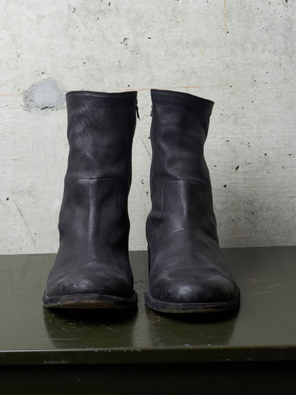 Isamu Katayama "BACKLASH" 2010s Side Zip Deerskin Leather Boots