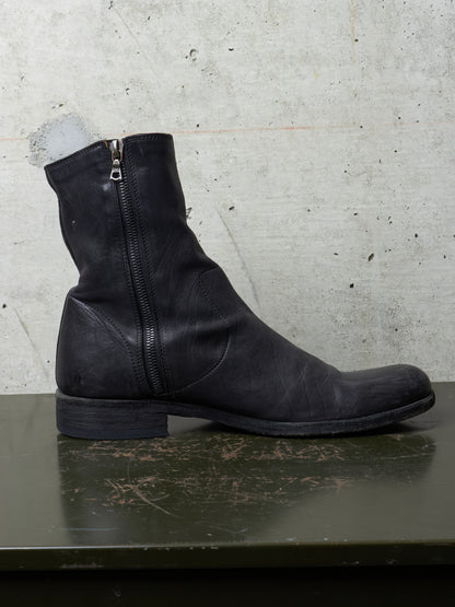 Isamu Katayama "BACKLASH" 2010s Side Zip Deerskin Leather Boots