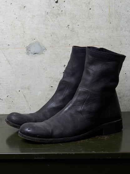Isamu Katayama "BACKLASH" 2010s Side Zip Deerskin Leather Boots