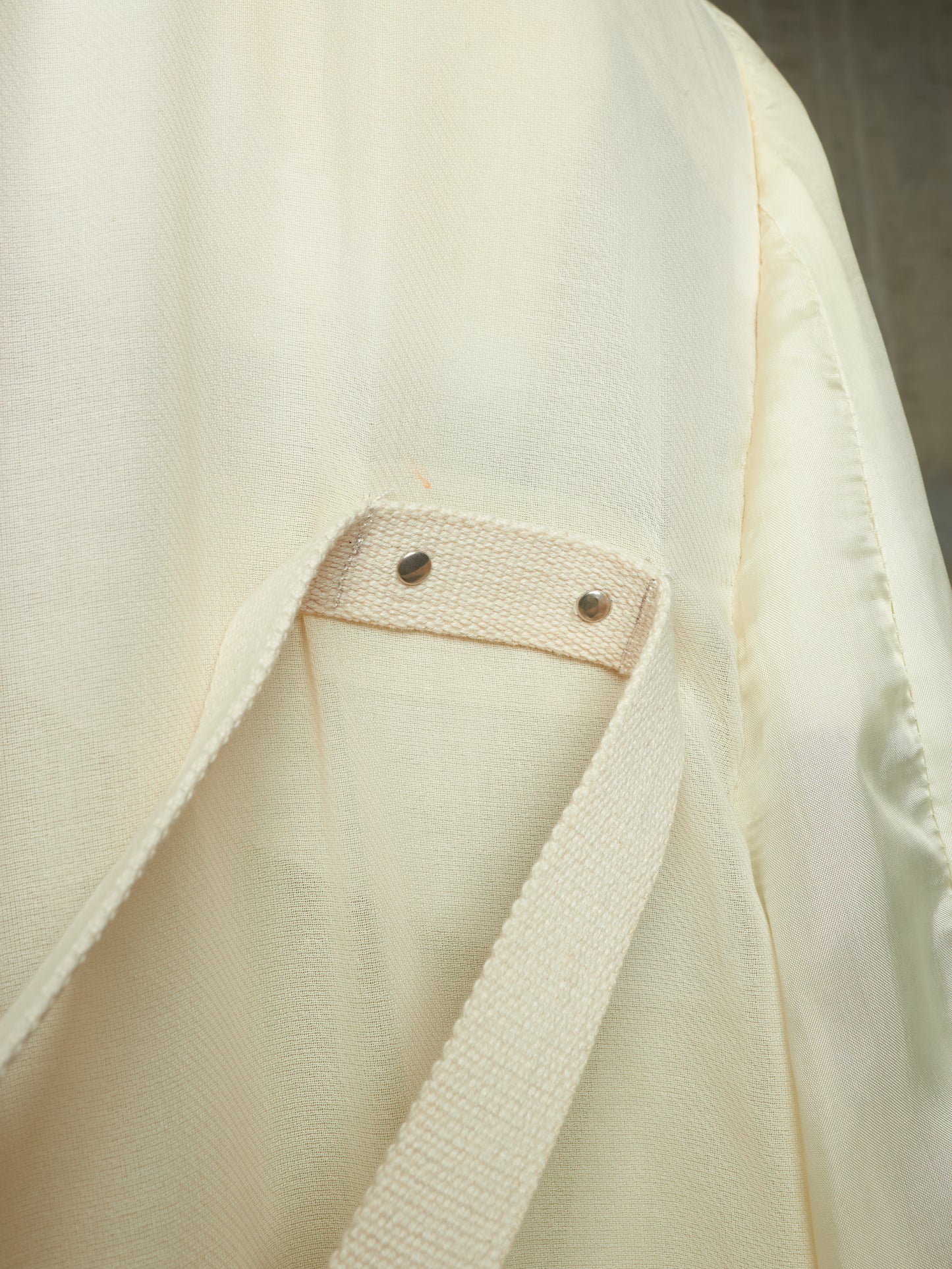 Rick Owens SS22 "FOGACHINE" NATURAL Sheer Jumbo Tatlin Coat