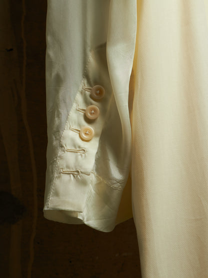 Rick Owens SS22 "FOGACHINE" NATURAL Sheer Jumbo Tatlin Coat