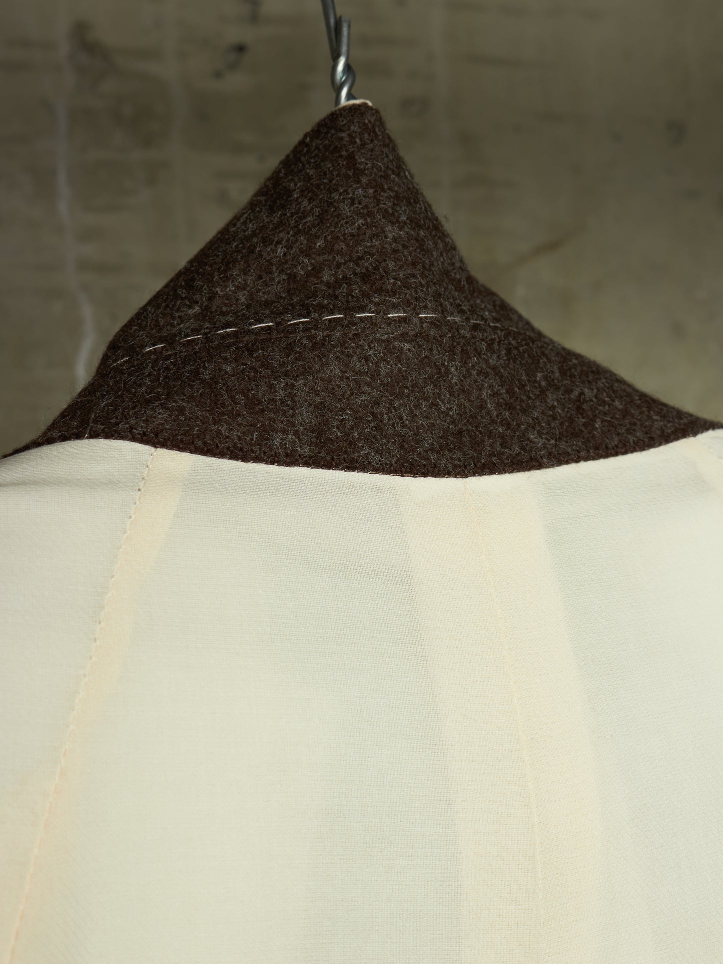 Rick Owens SS22 "FOGACHINE" NATURAL Sheer Jumbo Tatlin Coat