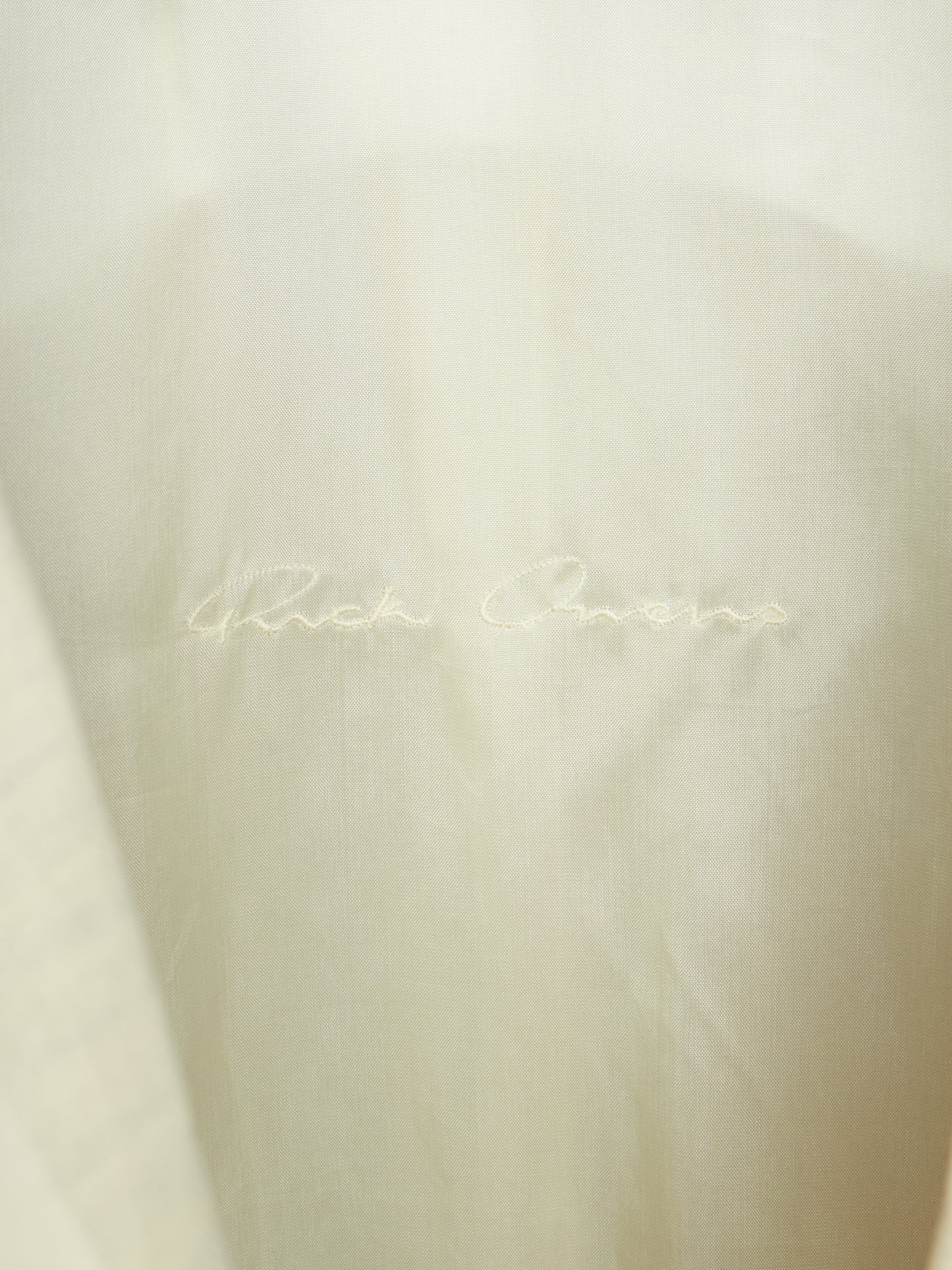 Rick Owens SS22 "FOGACHINE" NATURAL Sheer Jumbo Tatlin Coat