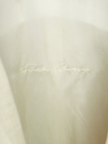 Rick Owens SS22 "FOGACHINE" NATURAL Sheer Jumbo Tatlin Coat
