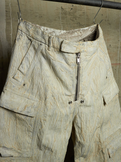 Rick Owens AW25 "CONCORDIANS" MILK Megacrust Tailored 'Cargobelas' Denim